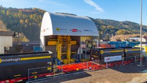 Innofreight – Stationary Unloading Machine from inside (360°)